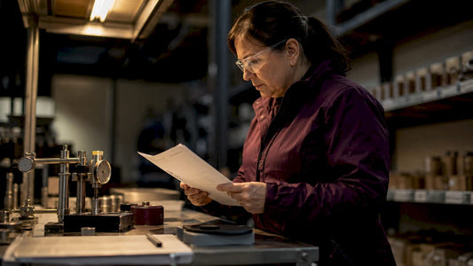 Specialist reviewing US factory safety report