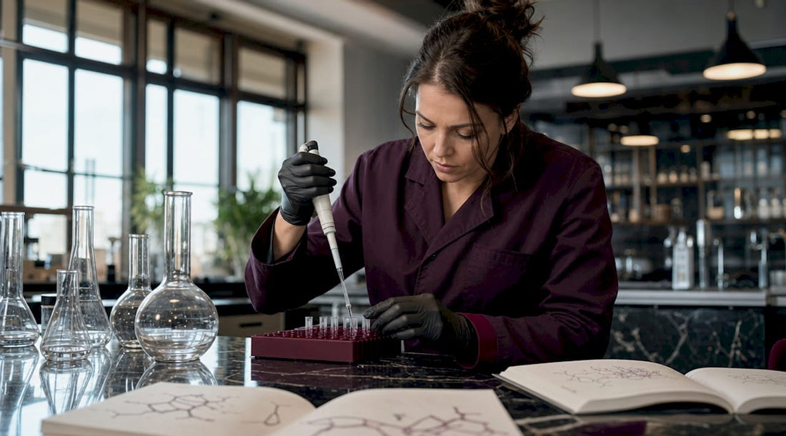 Scientist working on cellular energy experiments