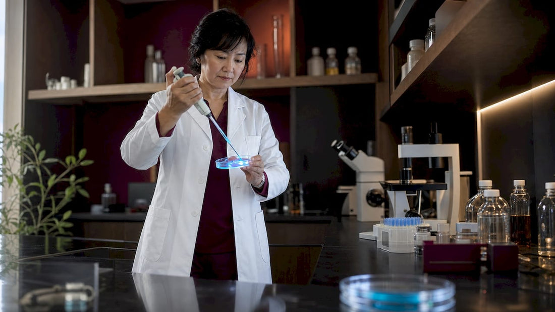 Scientist working on NMN research in lab